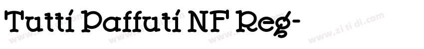 Tutti Paffuti NF Reg字体转换